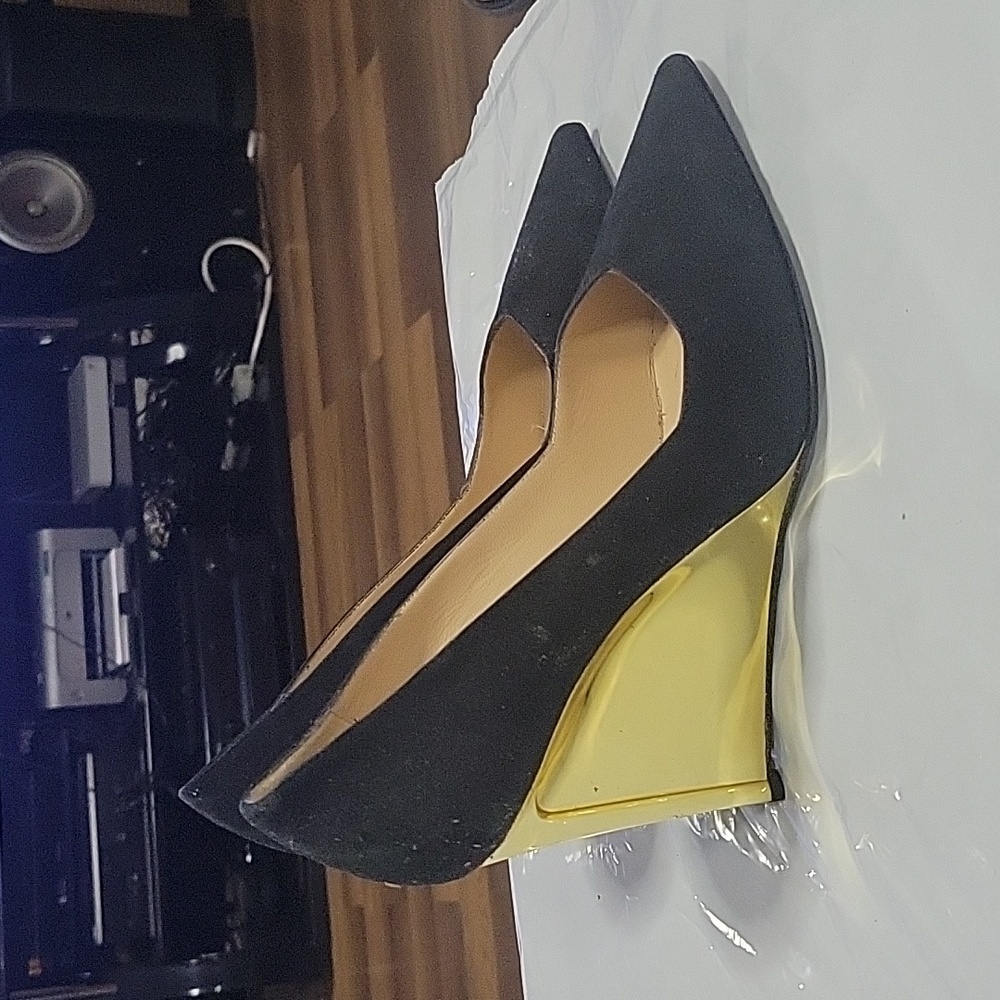 Black wedge heels DVF